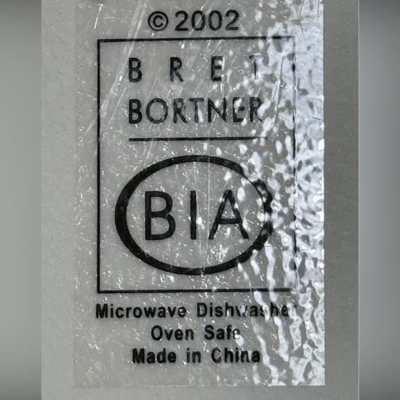 Bret Bortner BIA Artist Paint Palette Tray 6 complete condiment Sauce Bowls - Picture 3 of 4